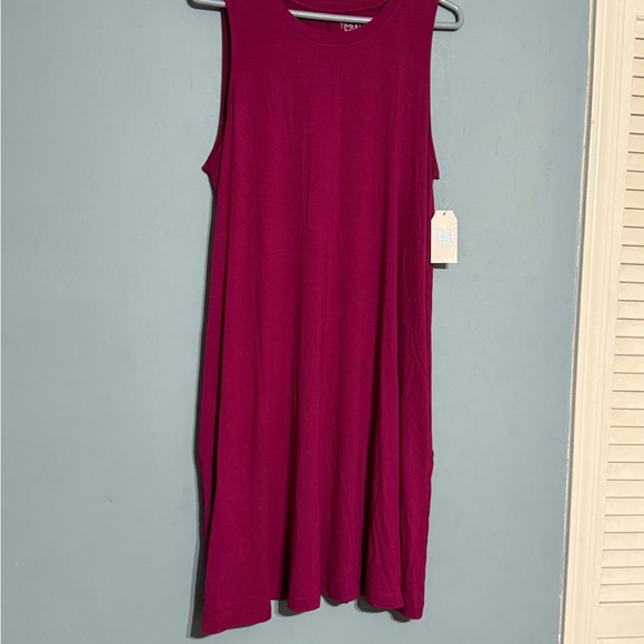 SELLING TIME And TRU DRESS SIZE XL NWT SLEEVELESS COLOR VIOLET MAGENTA - Picture 4 of 14